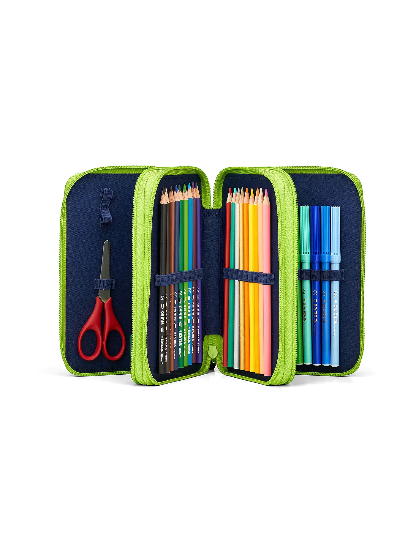 ERGOBAG | Schultasche Set 5tlg CUBO SpitzenreitBär | dunkelblau